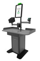 Касса самообслуживания MС ErgoS 15 T, 15.6", Full HD, P-CAP, N100, RAM 8Gb / SSD 128Gb, сканер 2D Mindeo MP8610, тумба, без ккт, без терминала оплаты, без весов, стойка + комплект кронштейнов