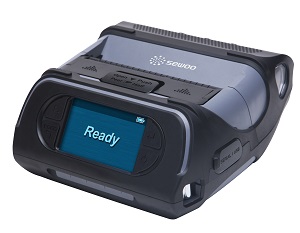 Мобильный принтер для печати этикеток Sewoo LK-P43II, LCD+Bluetooth+USB+RS-232, 203 dpi