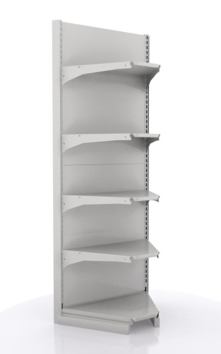 Стеллаж внутреннего угла ЛАЙТ 1900х500/2х400/2х300