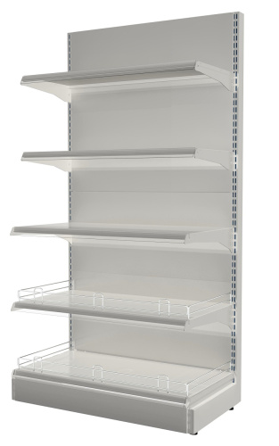 Стеллаж металлический пристенный 1850х970х500