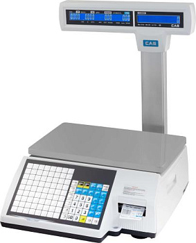 Весы торговые с печатью этикеток CAS CL5000J-IP