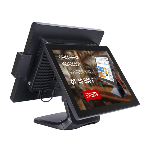 Сенсорный моноблок POSCenter POS101 Pro 17", P-CAP, N100, RAM 4 Gb, SSD M2 128Gb, без ОС