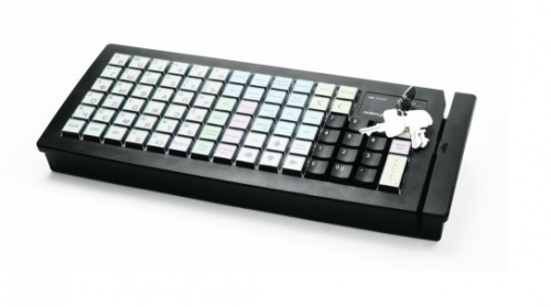 Клавиатура программируемая Posiflex KB-6600B, c ридером магнитных карт на 1-3 дорожки