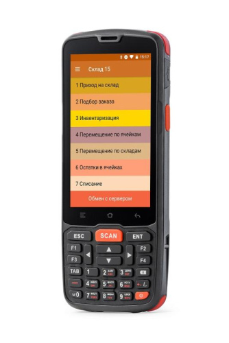 Терминал сбора данных АТОЛ Smart.Slim Plus, 4", Android 10, с GMS, MT6761D, 2 Gb / 16 Gb, 2D E3, Wi-Fi, BT, NFC, 4G, GPS, камера, БП, 4500 мАч