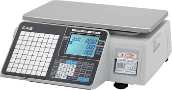 Весы торговые с печатью этикеток CAS CL3000-J-B Ethernet, USB, PS/2