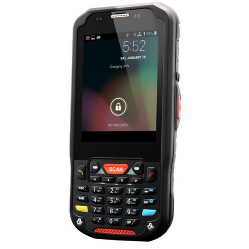 Терминал сбора данных Point Mobile 60, Android 4, 512/1 Gb, 1D, Bluetooth / Wi-Fi / камера, 27 клавиш