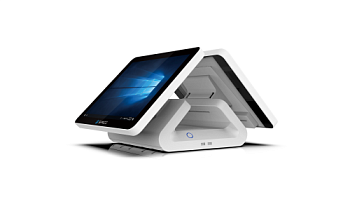 Сенсорный моноблок SPACE PANDA 15", Intel N100, RAM 8 Gb / SSD 128 Gb, без ОС, белый