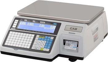 Весы торговые с печатью этикеток CAS CL3000-B Ethernet, USB, PS/2