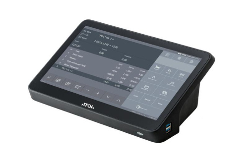 Сенсорный терминал АТОЛ Optima v7 60573, 11.6" IPS, P-CAP, Intel Celeron J3455, RAM 4 Gb DDR4 / SSD 128 Gb, без ОС