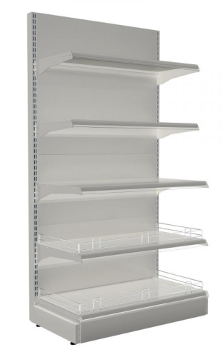 Стеллаж металлический пристенный 2050х1250х500