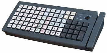 Клавиатура программируемая Posiflex KB-6600U-B, c ридером магнитных карт на 1-3 дорожки